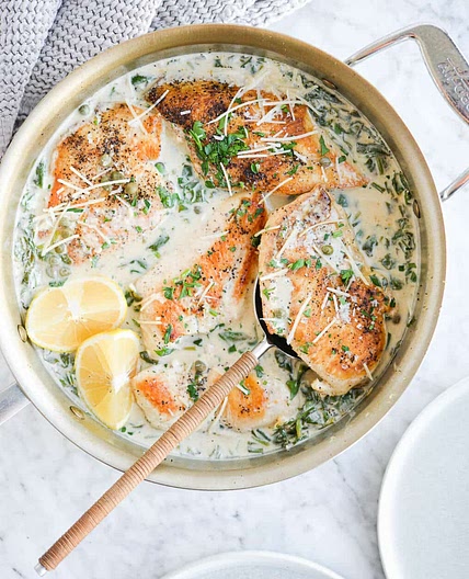 Creamy Chicken Piccata Skillet