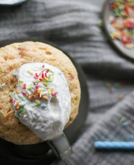 Vanilla Birthday Mug Cake