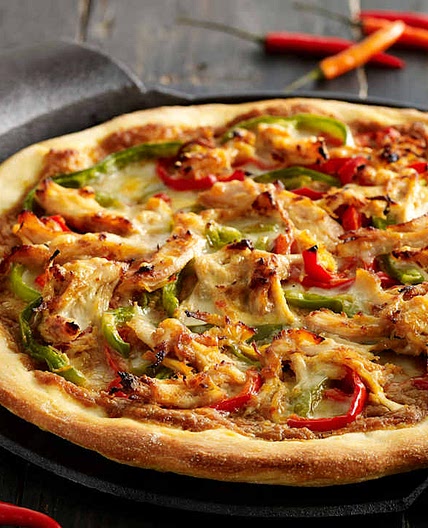 Chicken Satay Pizza