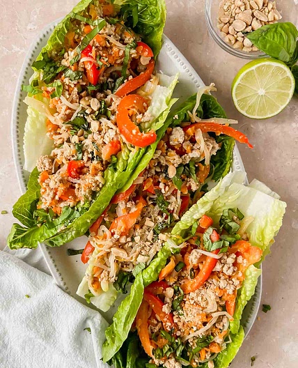 Thai Chicken Lettuce Wraps