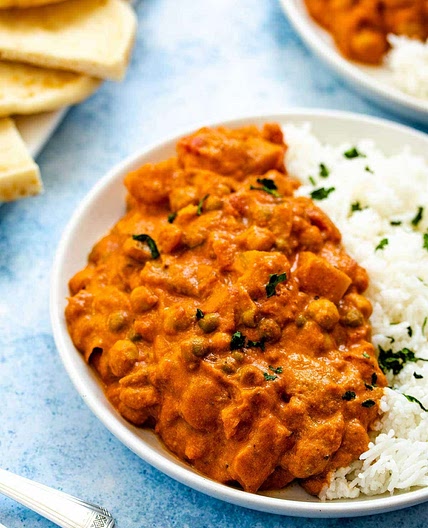 Slow Cooker Potato & Chickpea Tikka Masala