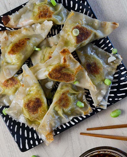 Edamame Dumplings (Vegan)