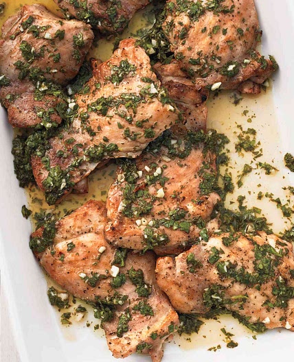 Grilled Marinated Chicken Thighs