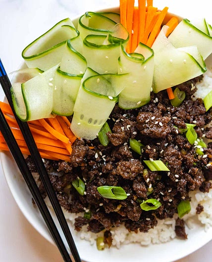 Korean Ground Beef Bulgogi (Gluten Free)