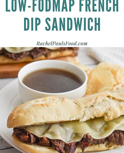 Low-FODMAP Slow-Cooker French Dip Sandwich Recipe; Gluten-free, Dairy-free