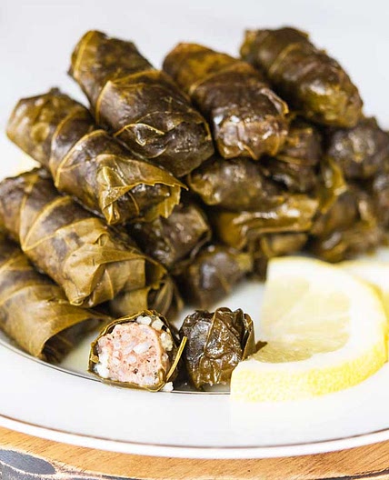 Lamb Stuffed Grape Leaves (Lebanese, Mediterranean)
