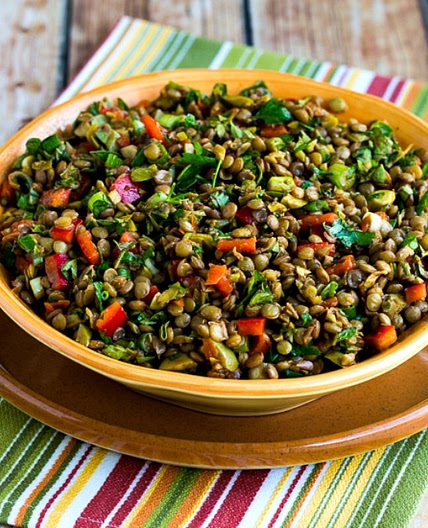 Lentil Salad Recipe (with Green Olives)