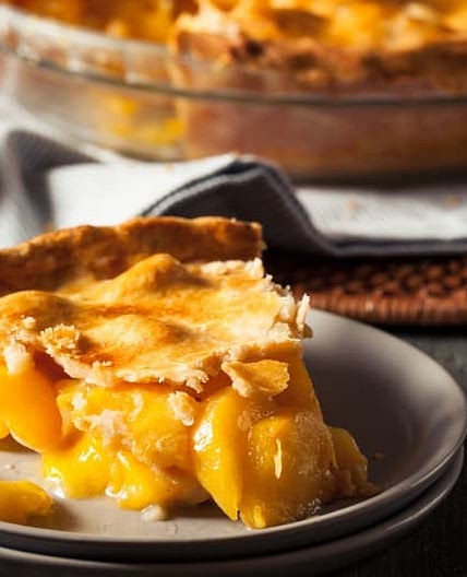 Classic Peach Pie (From Canned Peaches)