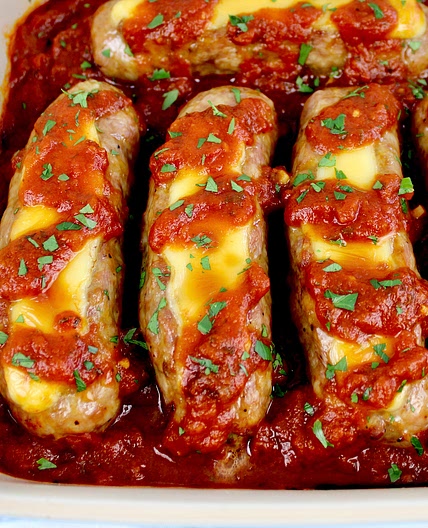 Cheese Stuffed Italian Sausage