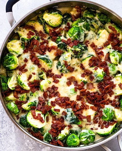 Creamy Brussels Sprouts (keto)