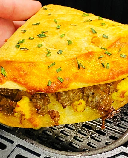 Air Fryer Breakfast Tortilla Wraps