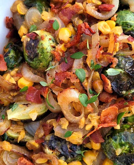 Southern-Style Brussels Sprouts with Lardons