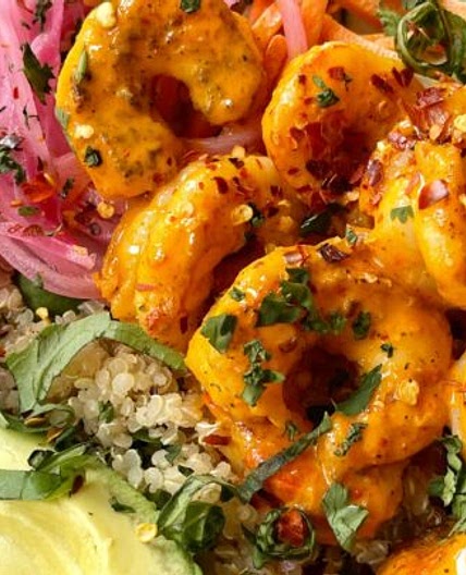 Peri Peri Shrimp Bowls