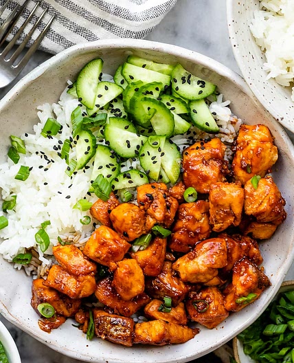 Korean Salmon Rice Bowl