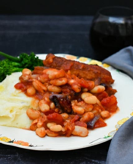 Veggie Sausage and White Bean Casserole