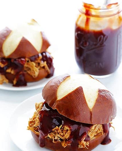 2-Ingredient Slow Cooker BBQ Chicken