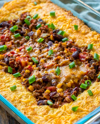 Chili Cornbread Casserole
