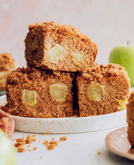 Easy Apple Coffee Cake (GF, Vegan)