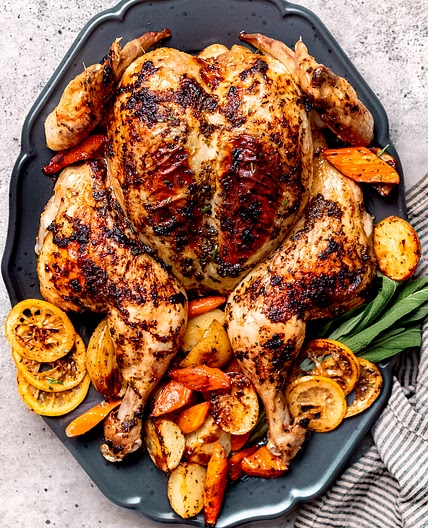 Spatchcock Chicken with Potatoes