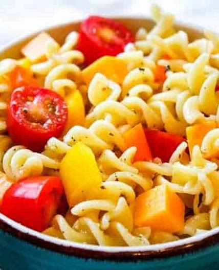 Italian Pasta Salad with No Meat