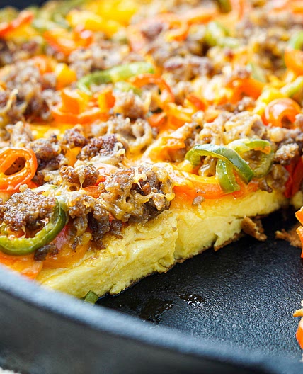 Low Carb Breakfast Pizza