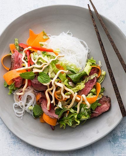 Thai Beef Salad with Crispy Noodles