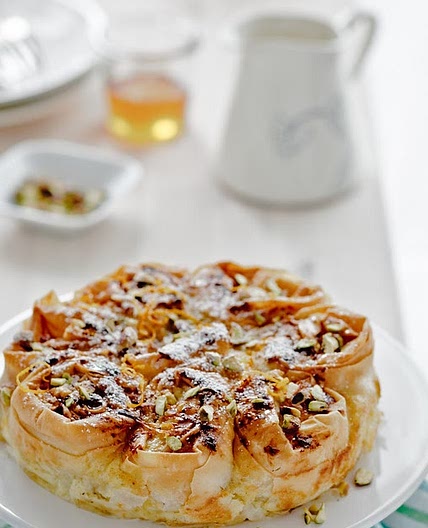 Greek-Style Creamy Custard Phyllo Pie