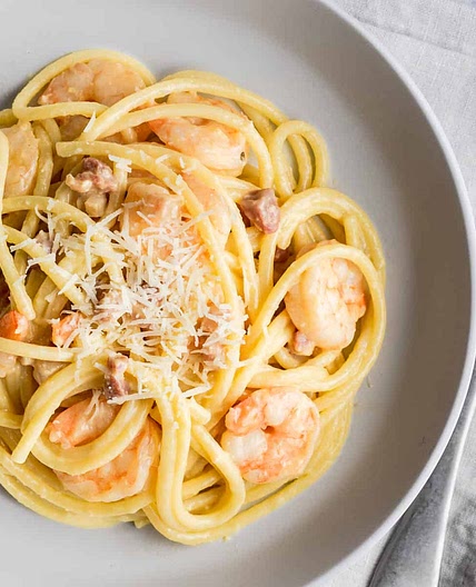 Shrimp Carbonara