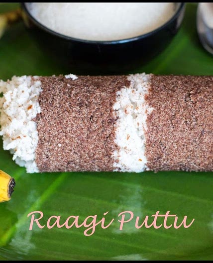 Kerala Style Ragi Puttu Recipe | Finger Millet (Kezhvaragu) Puttu Recipe