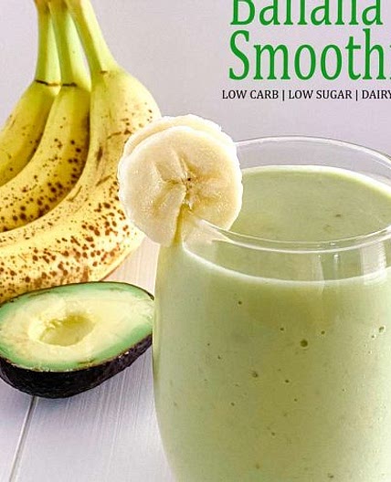 Healthy Banana Smoothie Recipe (diabetic, low-carb)