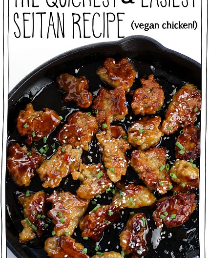 The Quickest & Easiest Seitan Recipe!! (Vegan Chicken!)