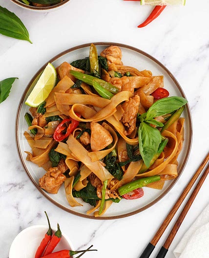 Drunken Noodles ( Pad Kee Mao )