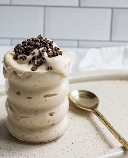 Salted Caramel Nice Cream with Dates