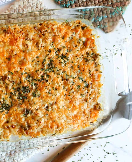 Butternut Squash Casserole With Ground Beef & Rice