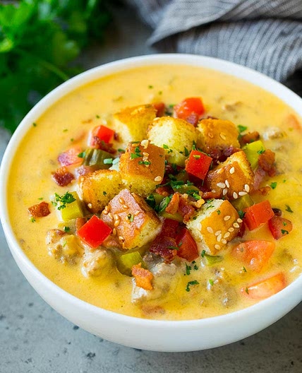 Cheeseburger Soup