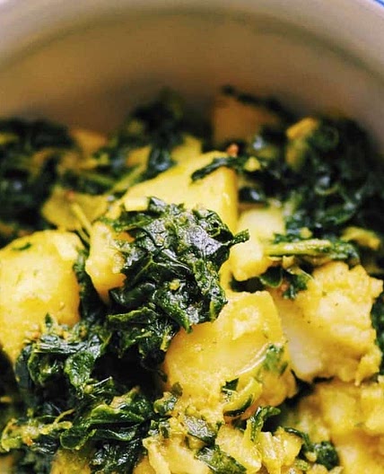 Spicy Kale and Potato Curry (Vegan, Gluten-Free)