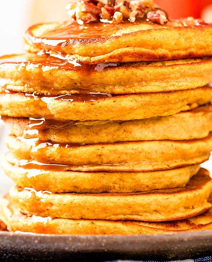 Paleo Pumpkin Pancakes with Coconut Flour