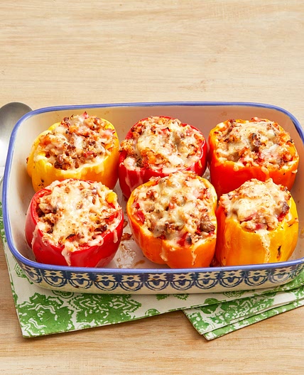 Sausage and Rice Stuffed Peppers