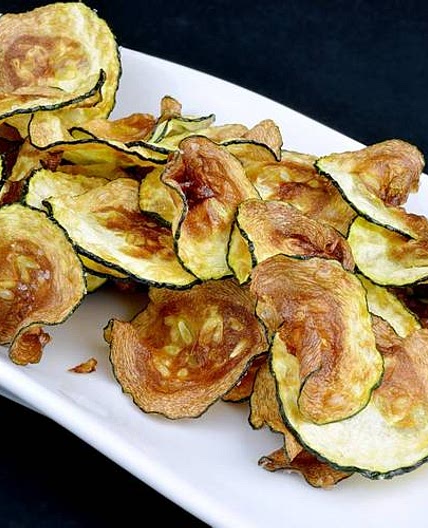 Chips de calabacín muy crujientes