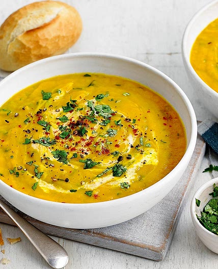 Ben's mum's 'warming' carrot and coriander soup