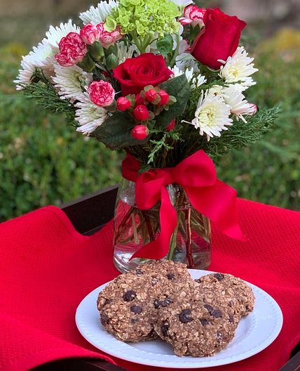 Vegan Chocolate Chip Raisin Oatmeal Cookies