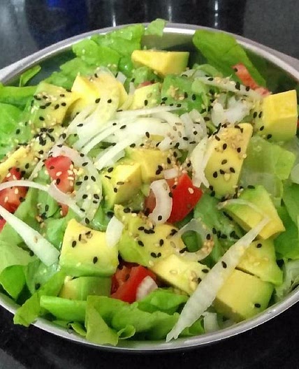 Receita de Salada verde com molho de mostarda