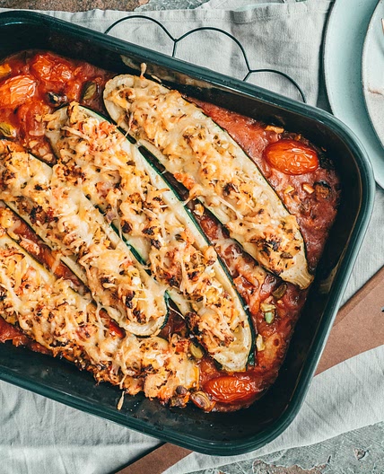 Gefüllte Zucchini mit Thunfisch