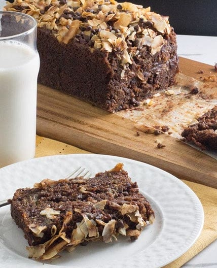 Low FODMAP & Gluten Free Chocolate Coconut Banana Bread