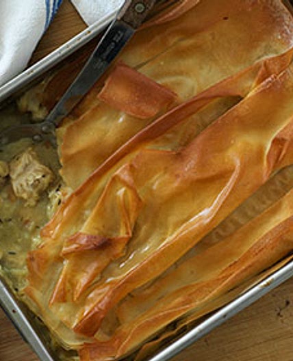 Turkey and mushroom pie