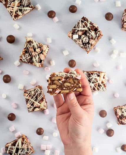 Easy Rocky Road With Maltesers - No Bake Sweet Recipe