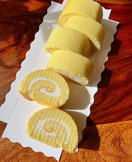 Japanese Roll Cake - Basic Chiffon Sheet Cake Recipe