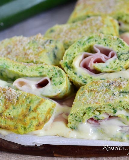 Rotolo di Zucchine con Sottiletta e Prosciutto RICETTA Antipasto facile