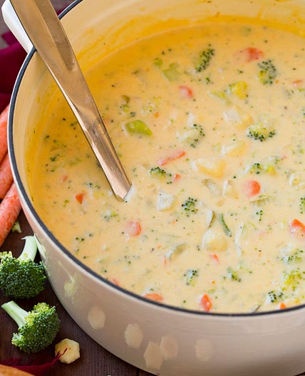 Cheddar Broccoli Potato Soup