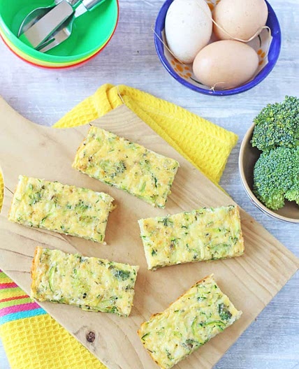 Broccoli & Cheese Frittata Fingers